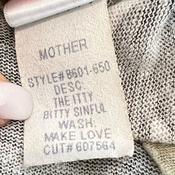 MOTHER MAKE LOVE NOT WAR CAMOUFLAGE LINEN SINFUL BOXY TEE SIZE SMALL - Picture 13 of 13